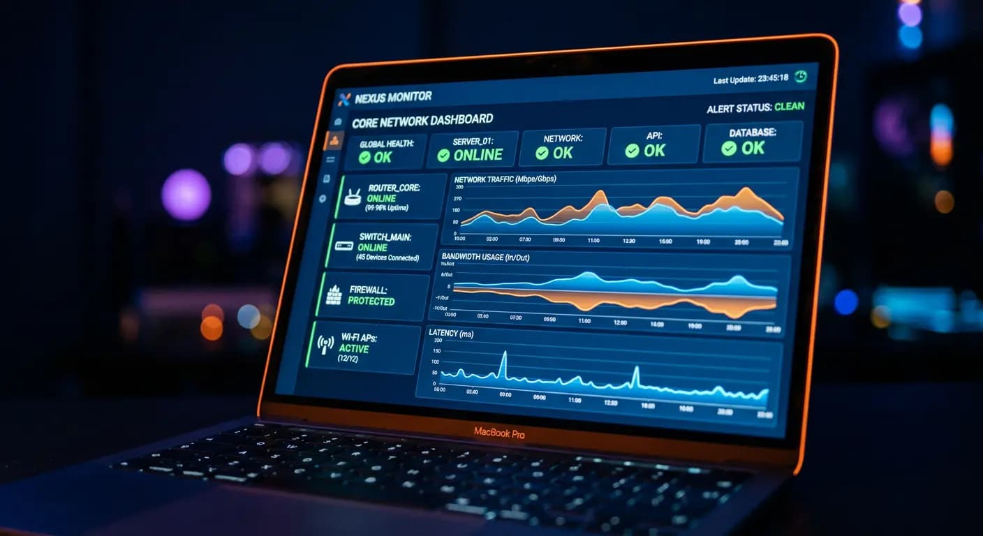 IT support technician at workstation