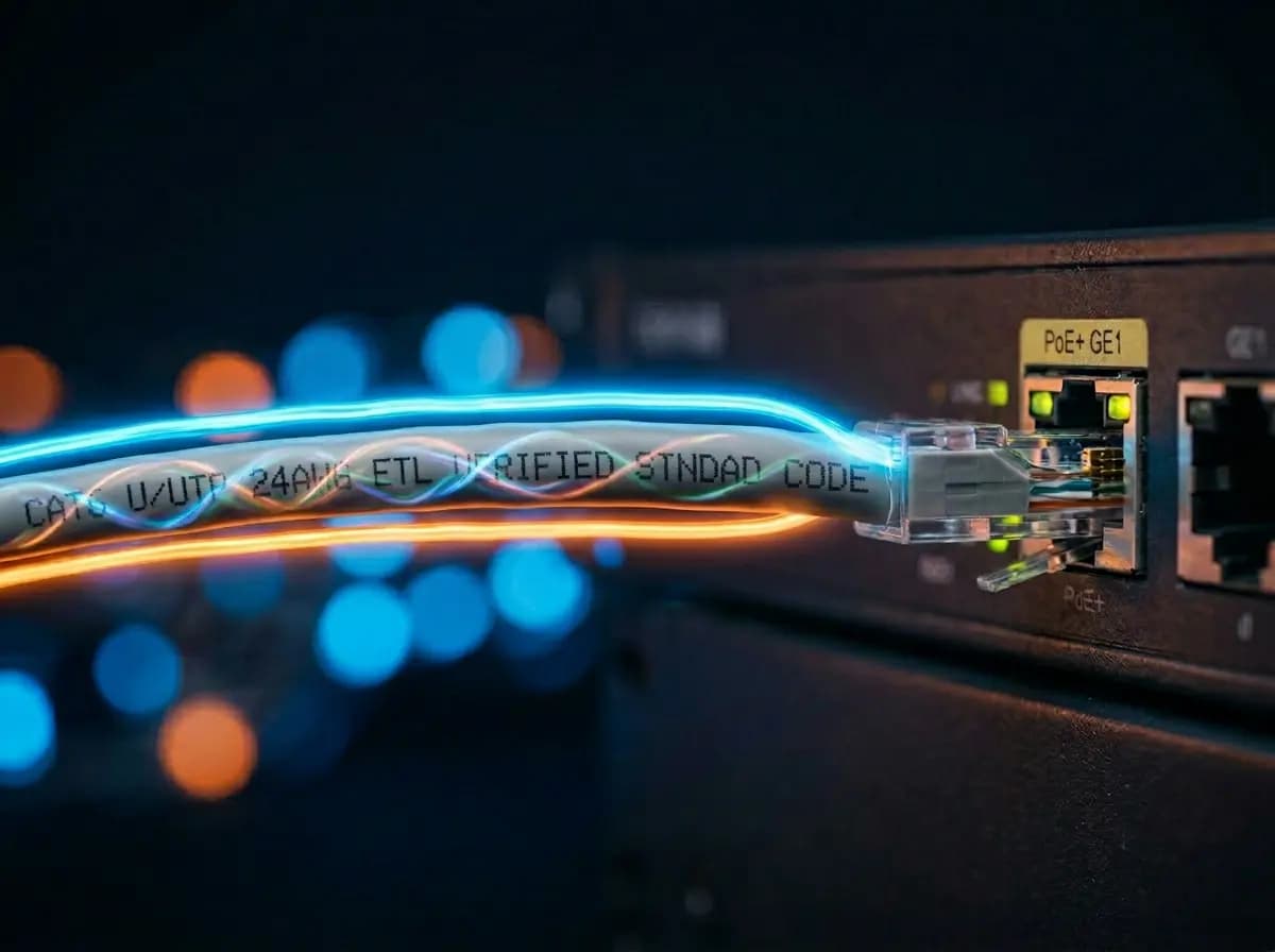 PoE LED lighting installation