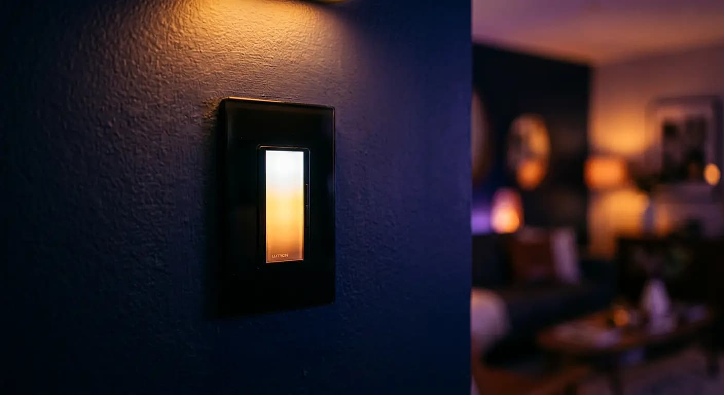 Smart lighting control installation